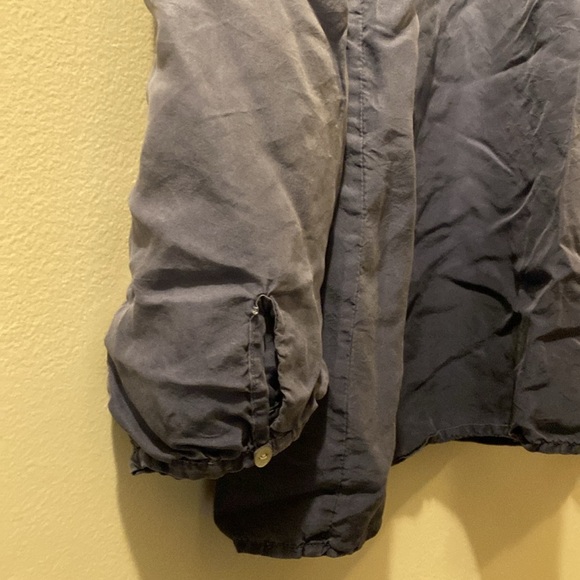 J. Jill women’s Blue Casual Shirt - 100% silk - large - peasant blouse style - Picture 5 of 7